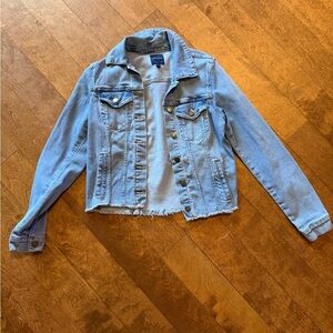 Just USA Light Denim Cropped Jean Jacket